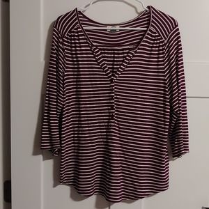 Old Navy 3/4th sleeve striped top